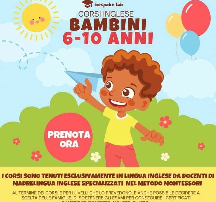 Corsi di inglese per bambini dai 6 ai 10 anni